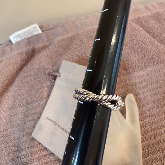 David Yurman Crossover Cable and Pave Ring. Size 6 - Picture 5 of 12
